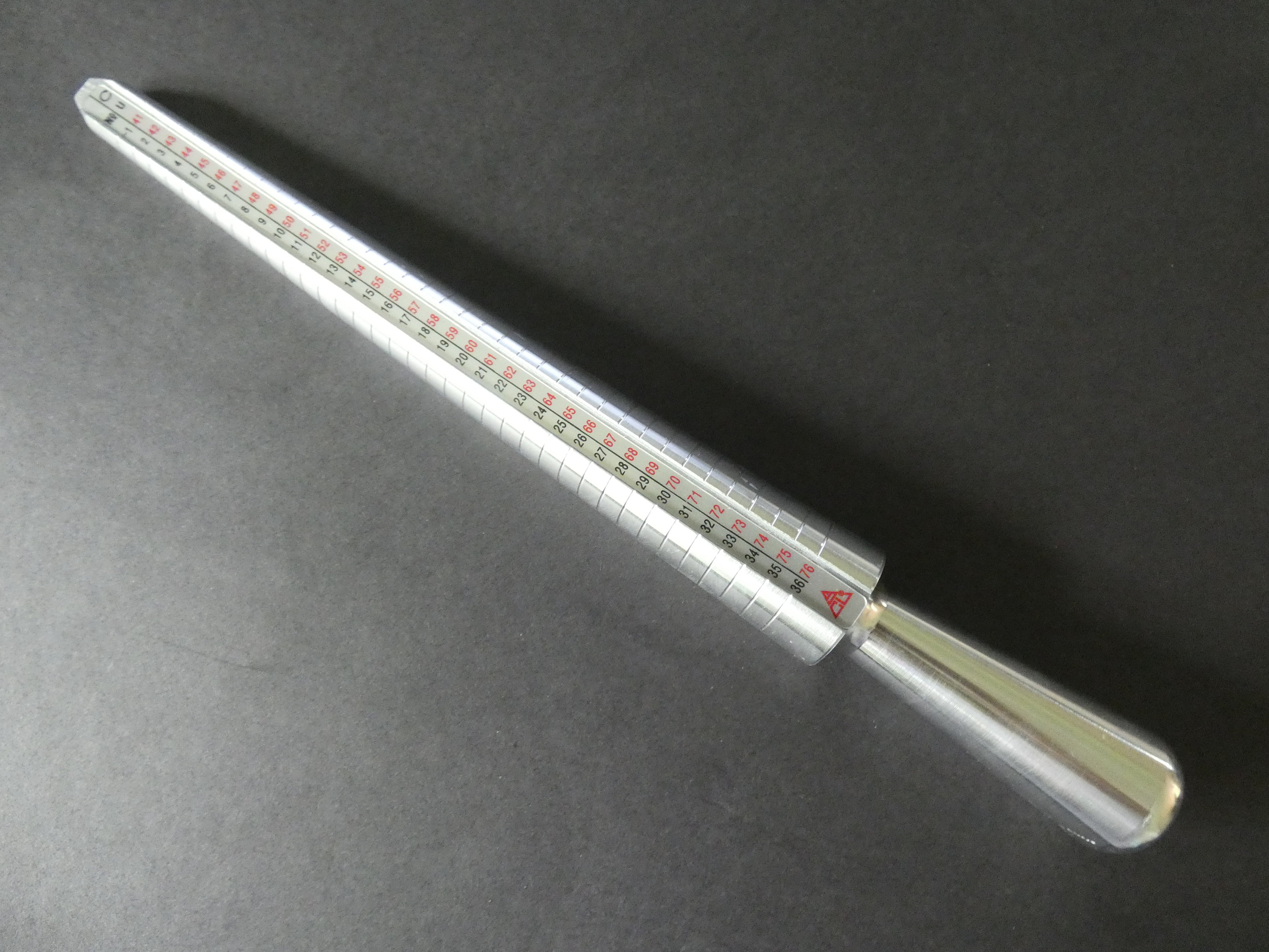 plastic ring mandrel for jewelry sizing