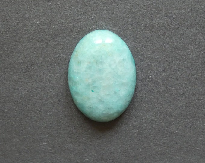 30x22x7.5mm Natural Calcite Cabochon, Gemstone Cabochon, Blue, Dyed, Large Oval, One of a Kind, Only One Available, Unique Calcite Stone
