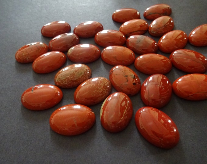 25x18mm Natural Red Jasper Cabochon, Oval Cabochon, Polished Gem, Stone Cabochon, Natural Gemstone, Polished, Jasper Crystals, Jasper Stones