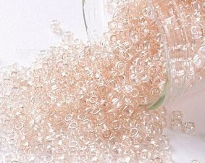 11/0 Toho Seed Beads, Light Rosaline Transparent (630), 10 grams, About 1110 Round Seed Beads, 2.2mm with .8mm Hole, Transparent Finish