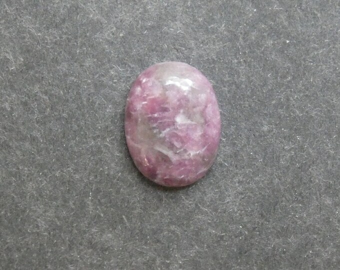 20x15x6mm Natural Lepidolite Cabochon, Gemstone Cabochon, One of a Kind, Purple, Large Oval, Only One Available, Polished Lepidolite Stone