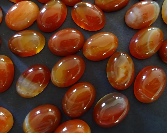 18x13mm Natural Carnelian Gemstone Cabochon, Oval Cabochon, Polished Gem, Red Carnelian, Natural Stone, Extra Large Focal, Grade AB