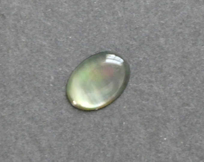 18x13mm Natural Black Lip Shell Cabochon, Pearlescent Sheen, One of a Kind, As Seen in Image, Only One Available, Seashell Cabochon, Unique