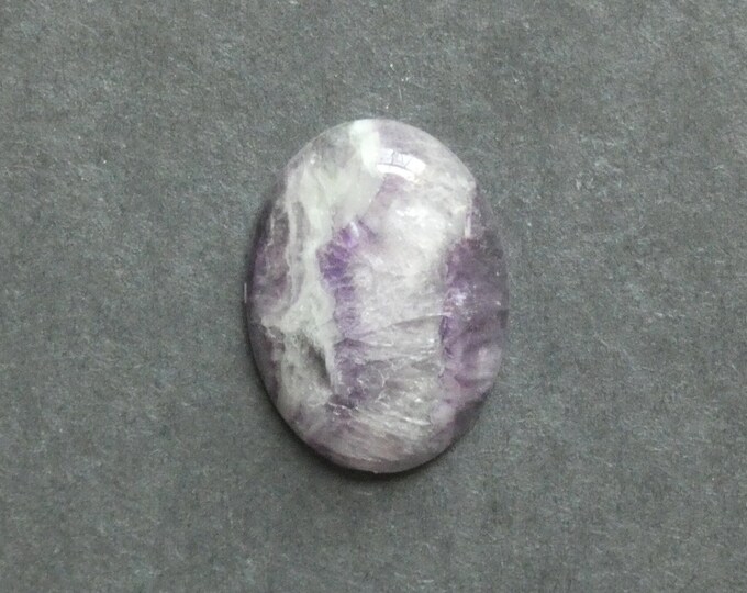 30x22mm Natural Fluorite Cabochon, Large Oval, Gemstone Cabochon, Purple, One of a Kind, Only One Available, Unique Fluorite Cabochon