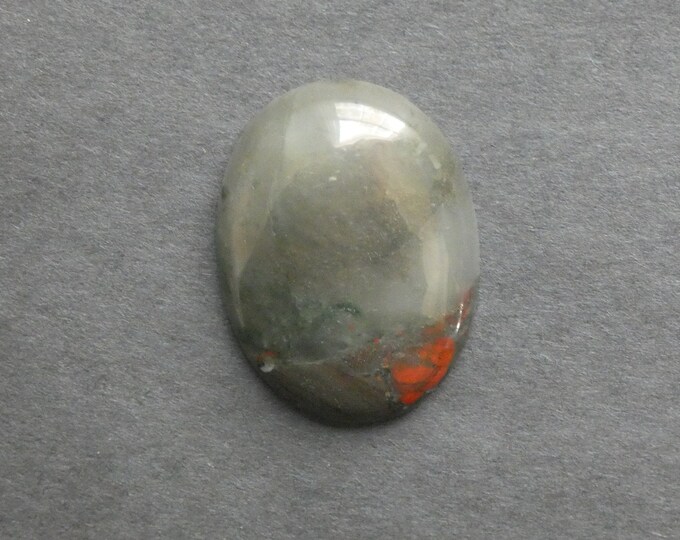 40x30x8mm Natural Bloodstone Cabochon, Large Oval, One of a Kind, As Seen in Image, Only One Available, Gemstone Cabochon, Unique Cab