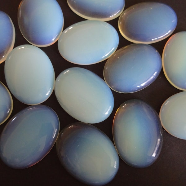 40x30mm Opalite Gemstone Cabochon, Oval Cabochon, Polished, Stone Cabochon, White Gems, Unique Jewelry Making Stone, Perfect For Necklaces