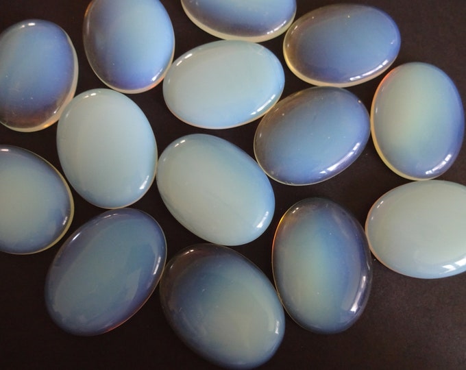 40x30mm Opalite Gemstone Cabochon, Oval Cabochon, Polished, Stone Cabochon, White Gems, Unique Jewelry Making Stone, Perfect For Necklaces