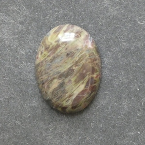30x22mm Natural Agate Cabochon, Gemstone Cabochon, Large Oval, Green and Brown, One of a Kind, Only One Available, Multi-Color Agate Stone