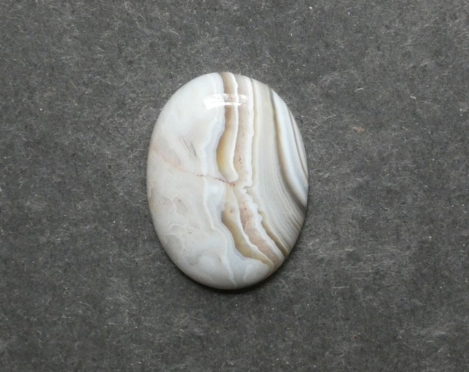 30x22x8mm Natural Botswana Agate Cabochon, Gemstone Cabochon, Large Oval, One of a Kind, Only One Available, Unique Botswana Agate Stone