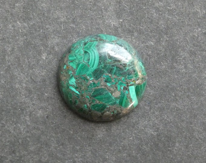 30mm Regalite/Imperial Jasper/Sea Sediment Jasper Cabochon, Gemstone Cabochon, Green Stone, Dyed, One of a Kind, Only One Available