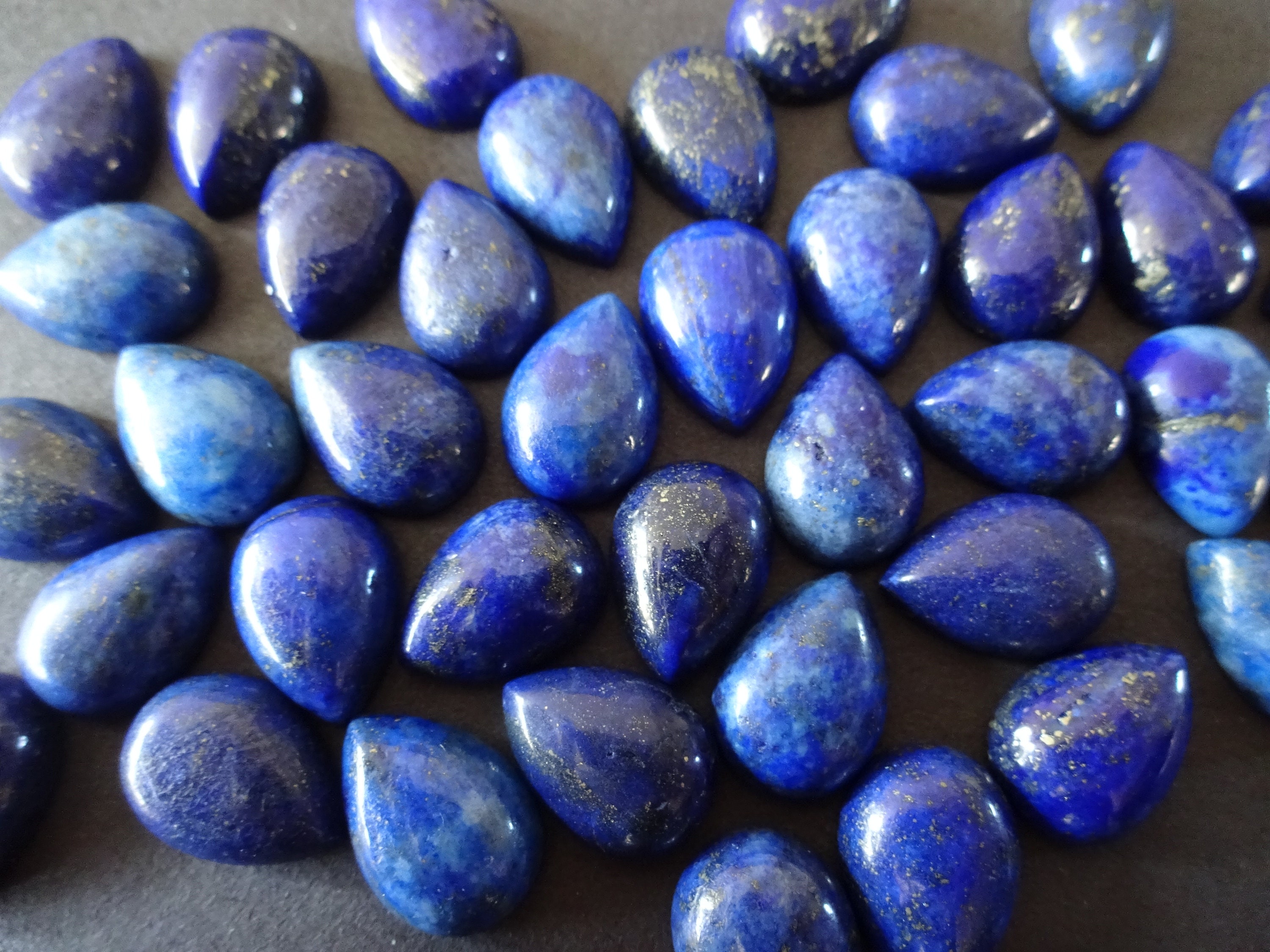 13mm Natural Lapis Lazuli Gemstone Cabochon Dyed Teardrop - Etsy
