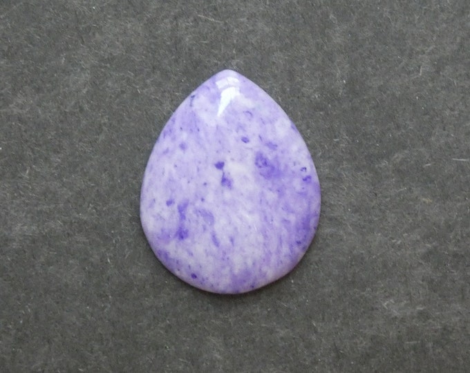 34x27mm Natural Ripple Jasper Cabochon, One of a Kind, Purple Stone, Teardrop, Only One Available, Gemstone Cabochon, As Pictured Cabochon