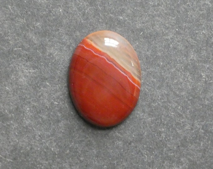 30x22mm Natural Carnelian Cabochon, Gemstone Cabochon, Large Oval Stone, Orange, One of a Kind, Only One Available, Unique Carnelian Cab