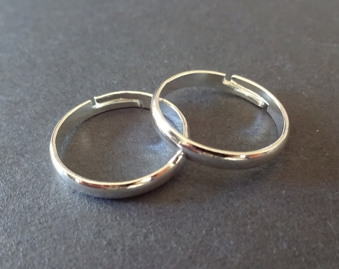 Adjustable Stainless Steel Ring, Resizeable Stainless Steel Ring, Adjustable Band, Unisex Silver Ring, Silver Steel Ring, Adjustable Steel