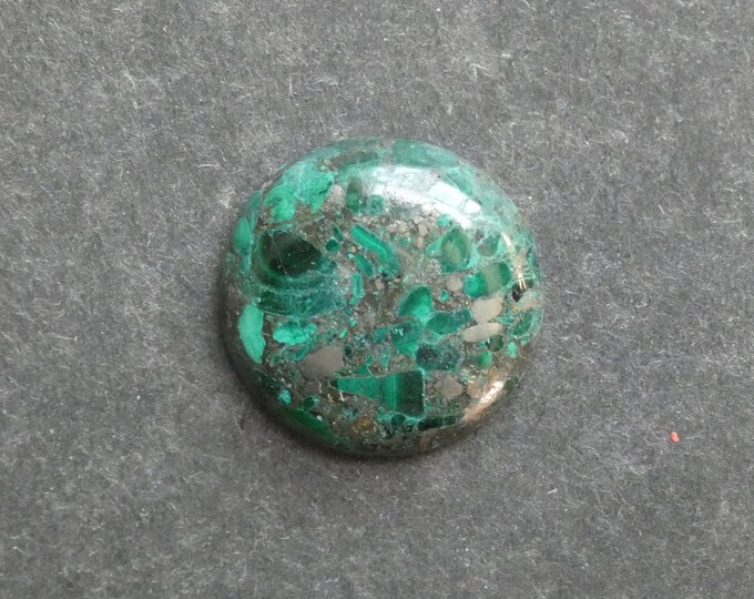 30mm Regalite/Imperial Jasper/Sea Sediment Jasper Cabochon, Gemstone Cabochon, Green Stone, Dyed, One of a Kind, Only One Available