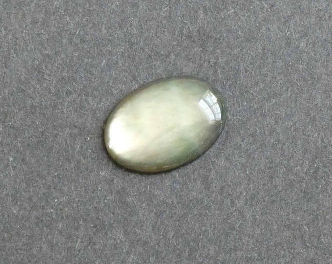18x13mm Natural Black Lip Shell Cabochon, Pearlescent Sheen, One of a Kind, As Seen in Image, Only One Available, Seashell Cabochon, Unique