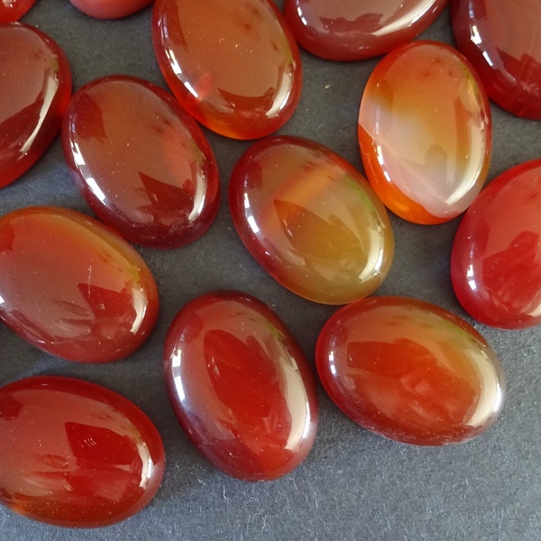 25x18mm Natural Carnelian Gemstone Cabochon, Oval Cabochon, Polished Gem, Red Carnelian, Natural Stone, Extra Large Focal, Grade AB