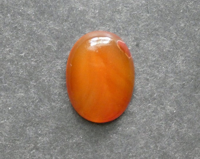 30x22mm Natural Red Agate Cabochon, Large Oval, Gemstone Cabochon, One of a Kind, Polished Cabochon, Only One Available, Unique Agate Stone