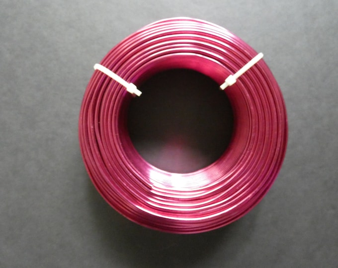 55 Meters Of 2mm Violet Red Aluminum Jewelry Wire, 2mm Diameter, 500 Grams Of Beading Wire, Bright Red Metal Wire, Jewelry Making, Bulk Wire