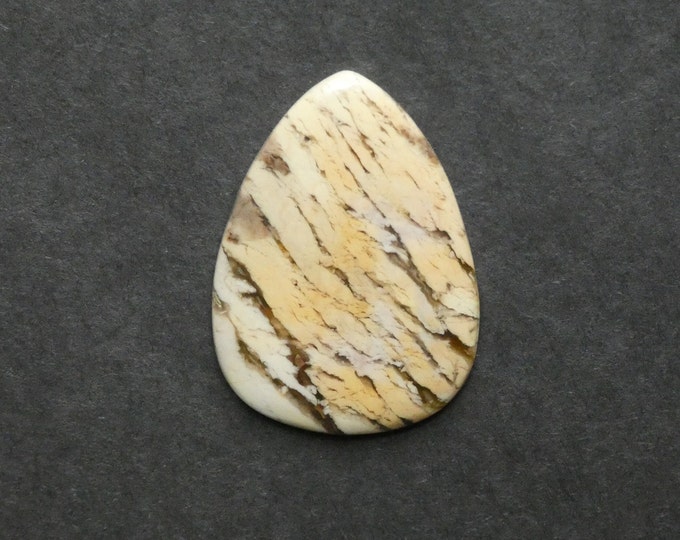 43x31mm Natural Brecciated Jasper Cabochon, Large Triangle, Brown, One of a Kind, Only One Available, Unique Gemstone Cabochon