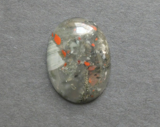 40x30x8mm Natural Bloodstone Cabochon, Large Oval, One of a Kind, As Seen in Image, Only One Available, Gemstone Cabochon, Unique Cab