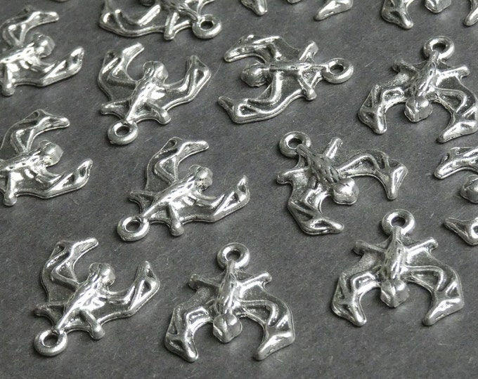 20 PACK of 18x17.5mm Metal Bat Charm, Tibetan Style Pendant, Antique Silver Color, Animal Charm, Metal Animal, Animal Charm Bead, Bat Bead