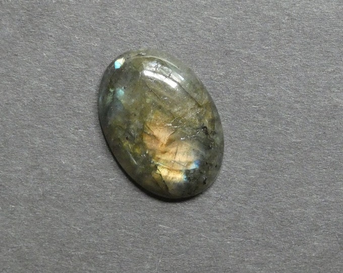 25x18x6mm Natural Labradorite Cabochon, Oval, One of a Kind, Gemstone Cabochon, As Seen in Image, Only One Available, Iridescent Labradorite