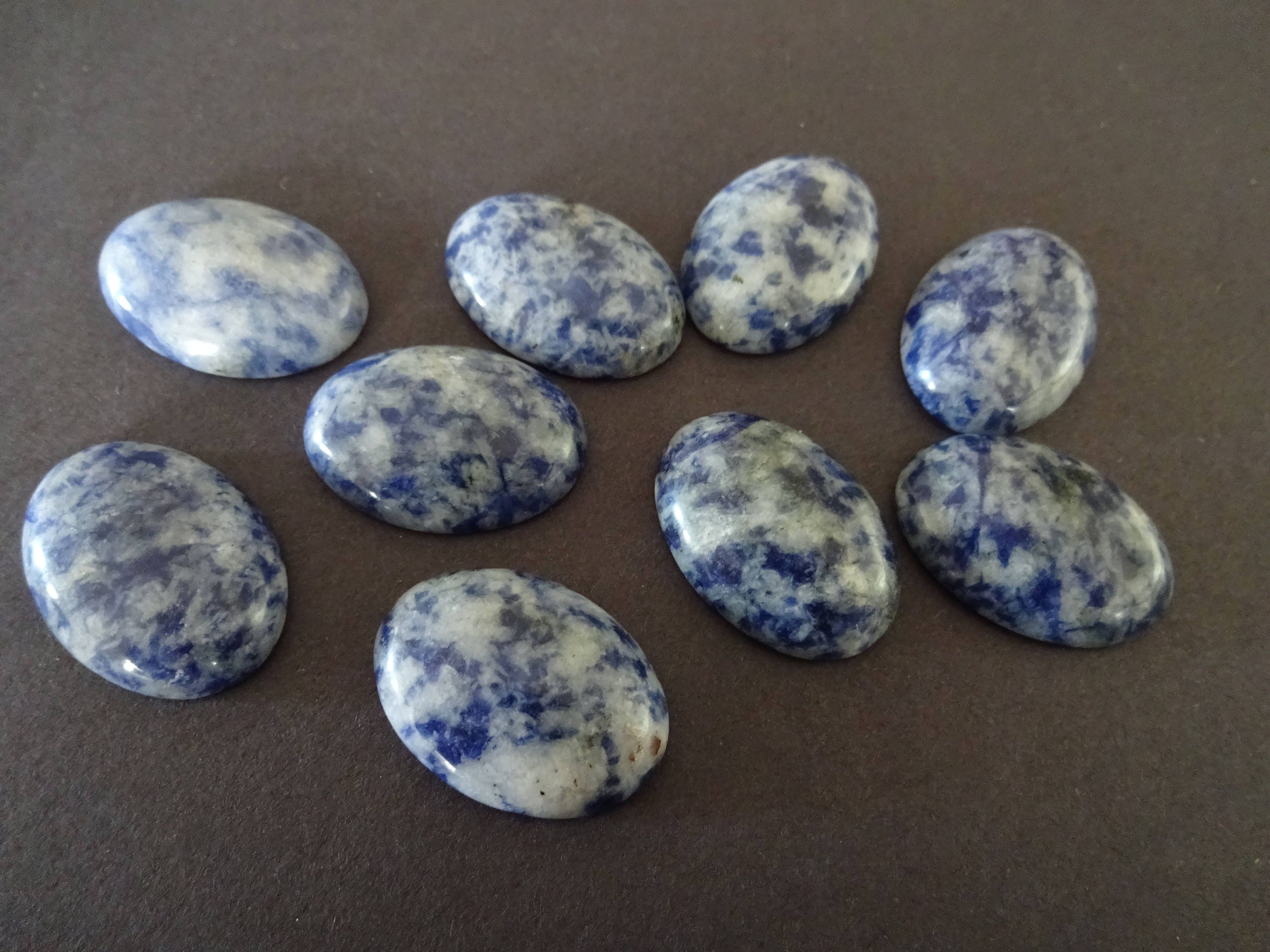 25x18mm Natural Blue Spot Stone Cabochon Oval Cabochon 