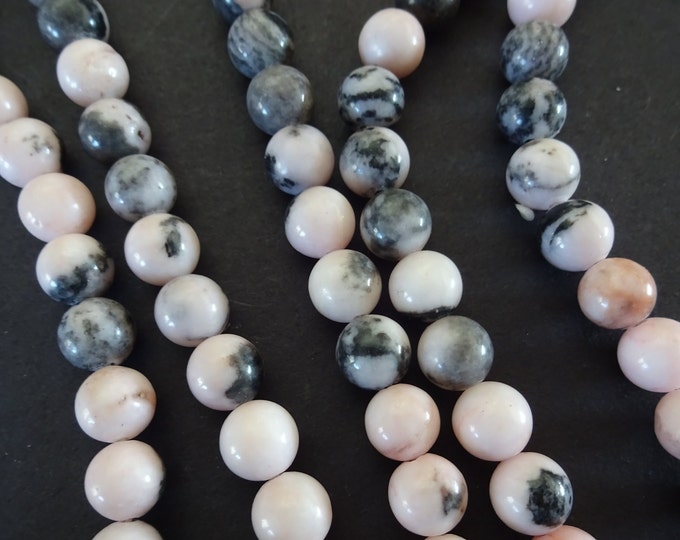 8-8.5mm Natural Zebra Jasper Ball Beads, Jasper Beads, 15.5 Inch Strand Of About 47 Beads, Stone Beads, Natural Gemstone, Jasper Crystals