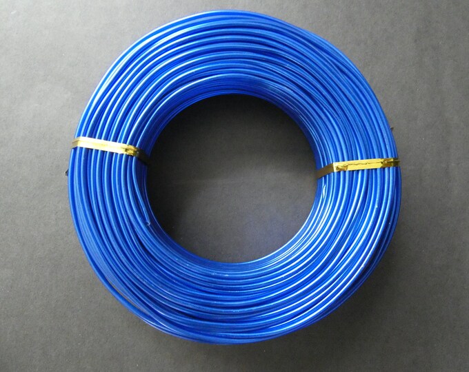 55 Meters Of 2mm Blue Aluminum Jewelry Wire, 2mm Diameter, 500 Grams Of Beading Wire, Royal Blue Metal Wire, Jewelry Making & Wire Wrapping