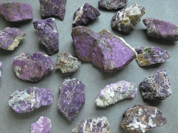 Sterling Silver Purpurite Freeform Pendants Sterling Silver Purpurite Freeform Pendants