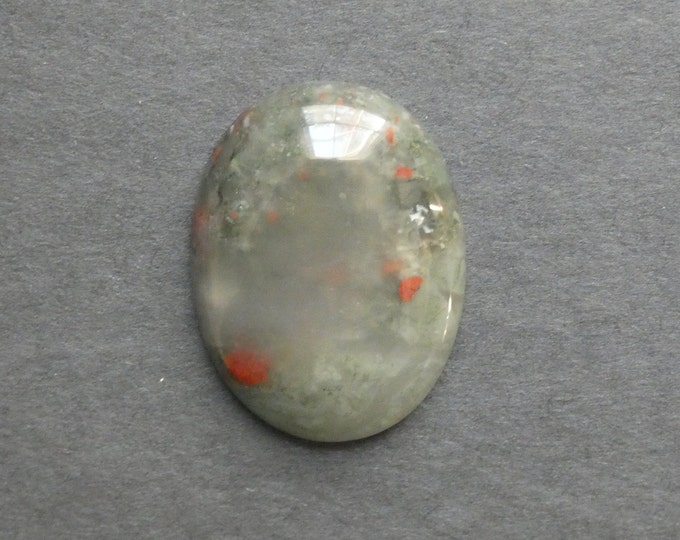 40x30x8mm Natural Bloodstone Cabochon, Large Oval, One of a Kind, As Seen in Image, Only One Available, Gemstone Cabochon, Unique Cab