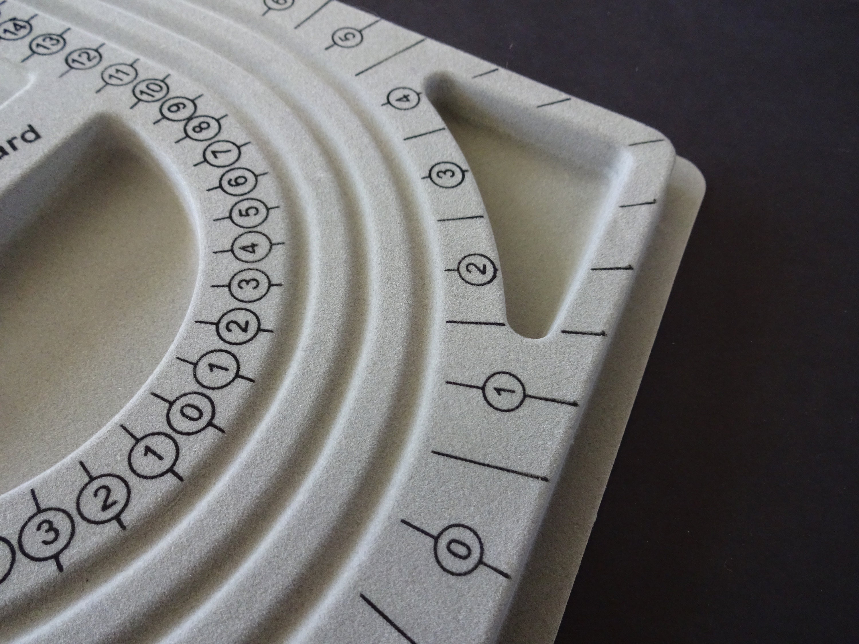 Plastic Bead Design Board, Gray, 24x33cm, Basic Beading Board, Use For