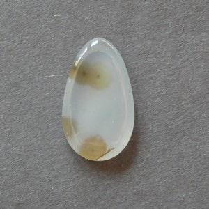 29x17mm Natural Dendritic Agate Cabochon, Teardrop Cabochon, One of a Kind, Only One Available, Gemstone Cabochon, Unique Agate Cabochon