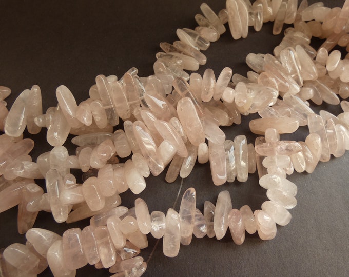 16 Inch 5-22mm Natural Rose Quartz Beads, About 100 Gemstone Beads, Quartz Nugget Stone, Light Pink Quartz, 1mm Hole, Drilled, Polished