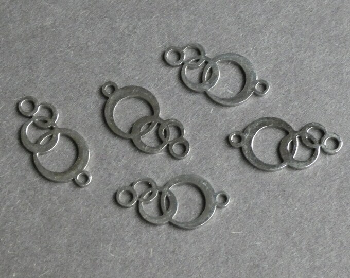 5 PACK 17.5mm 201 Stainless Steel Bubble Pendant, Silver Color Pendant, Filigree Pendant, Stainless Steel, Filigree Design Pendant, Bubbles