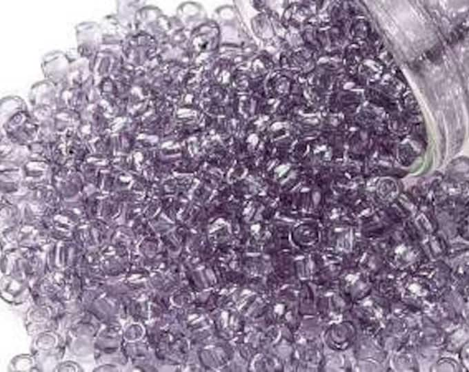 8/0 Toho Seed Beads, Transparent Alexandrite (1300), 10 grams, About 220 Round Seed Beads, 3mm with 1mm Hole, Transparent Finish