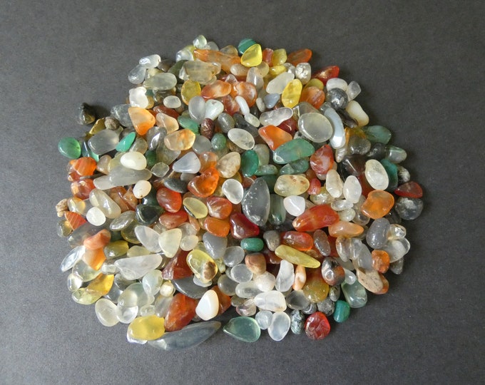 200 Grams Natural Agate Nuggets, Undrilled Chip Beads, 5-19x4-10x2-7mm, No Holes, Stone Nuggets, Lot Of Gemstone Pieces, Mixed Colors