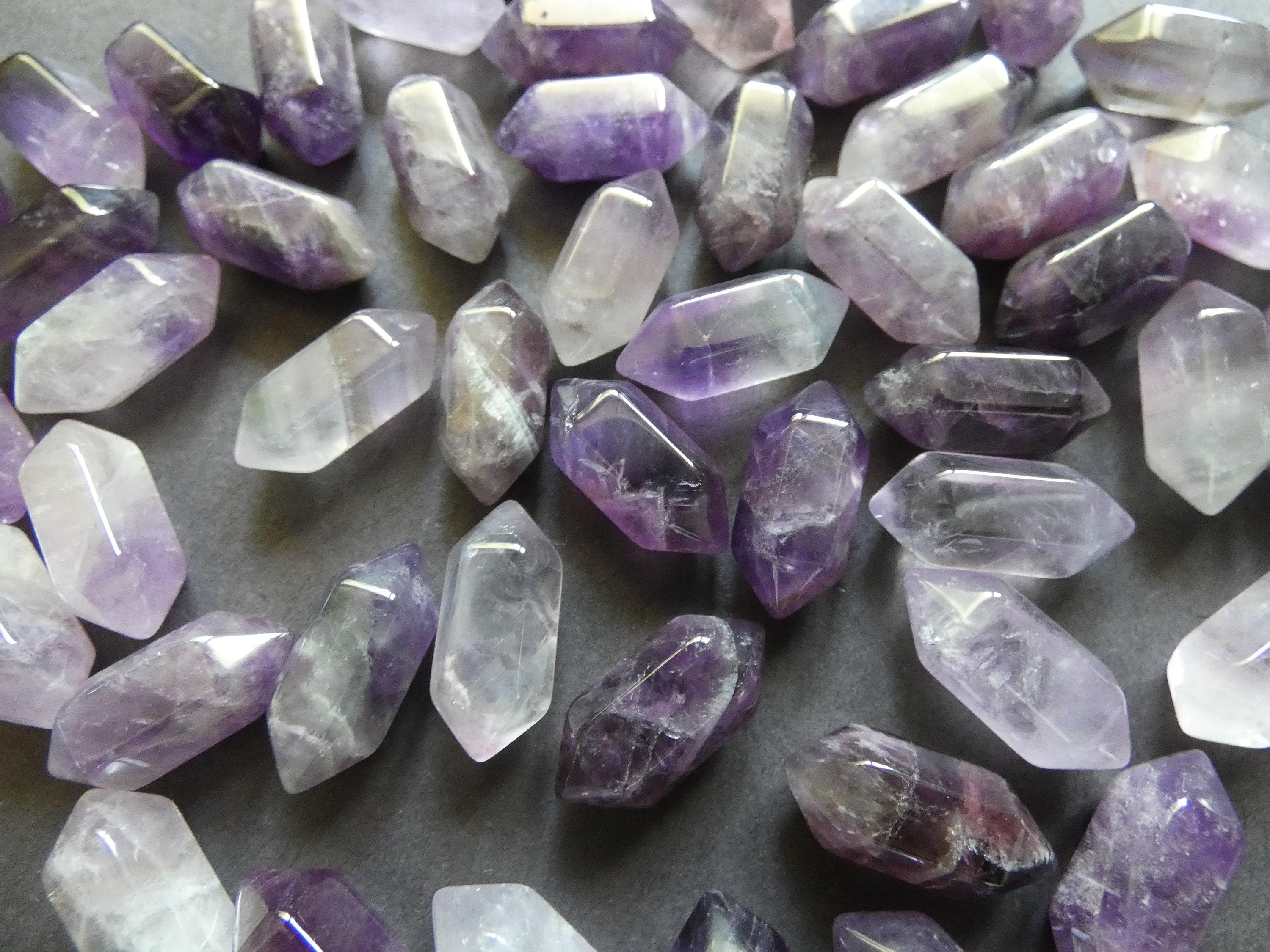 Discontinued - Amethyst Beads (Dark) (India)- Amethyst