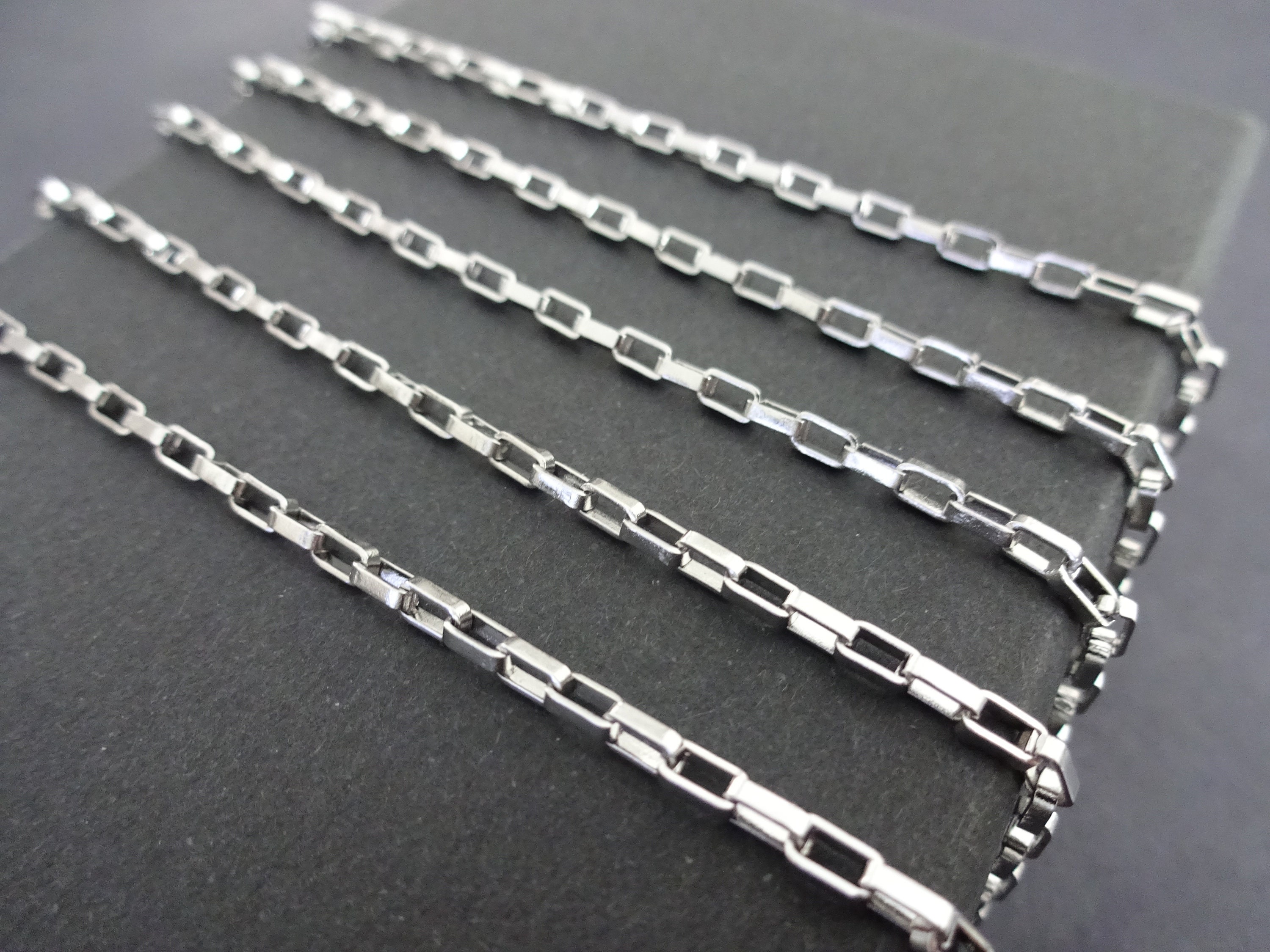 Wholesale 5/10Meters Silver Stainless Steel Beads Chain Link DIY Jewelry Finding 