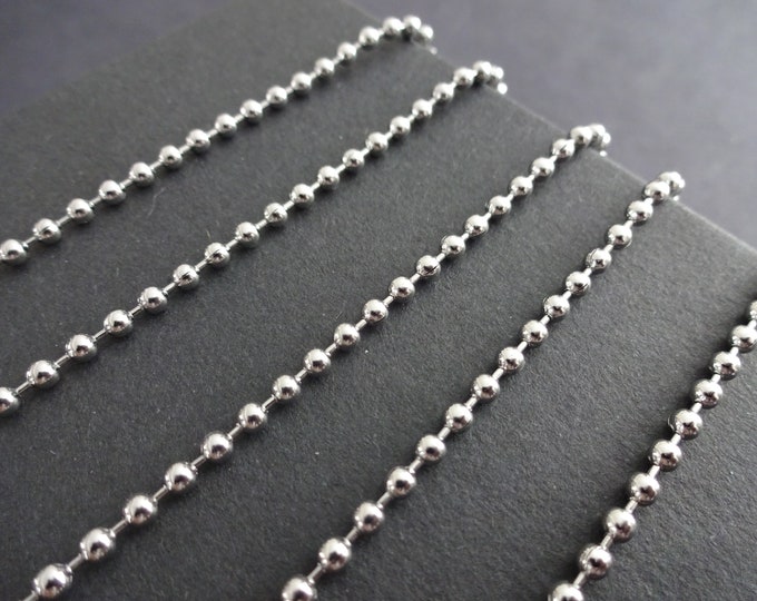 10 Meters 304 Stainless Steel Ball Chain, Soldered, 2.5mm Chain Bulk Lot, Silver Color, Jewelry Chain, Necklace and Craft Making Supply