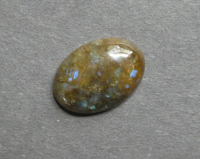 25x18x6mm Natural Labradorite Cabochon, Oval, One of a Kind, Gemstone Cabochon, As Seen in Image, Only One Available, Iridescent Labradorite