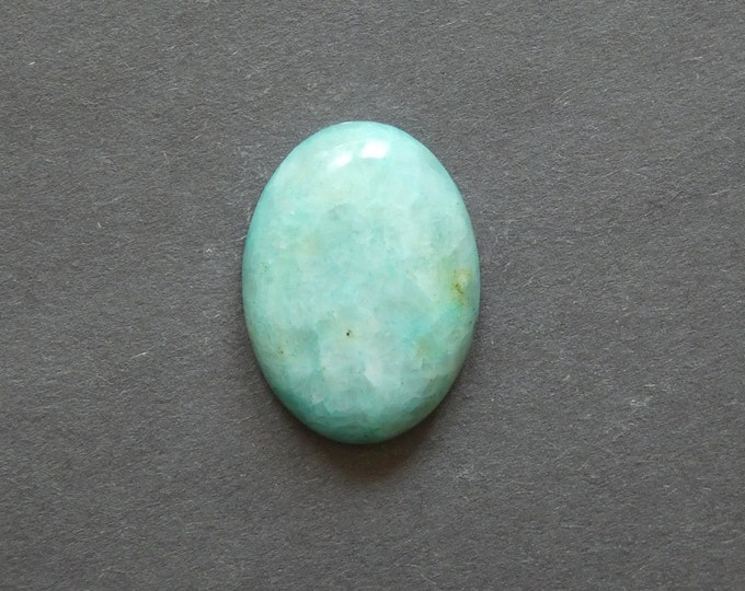 30x22x7.5mm Natural Calcite Cabochon, Gemstone Cabochon, Blue, Dyed, Large Oval, One of a Kind, Only One Available, Unique Calcite Stone