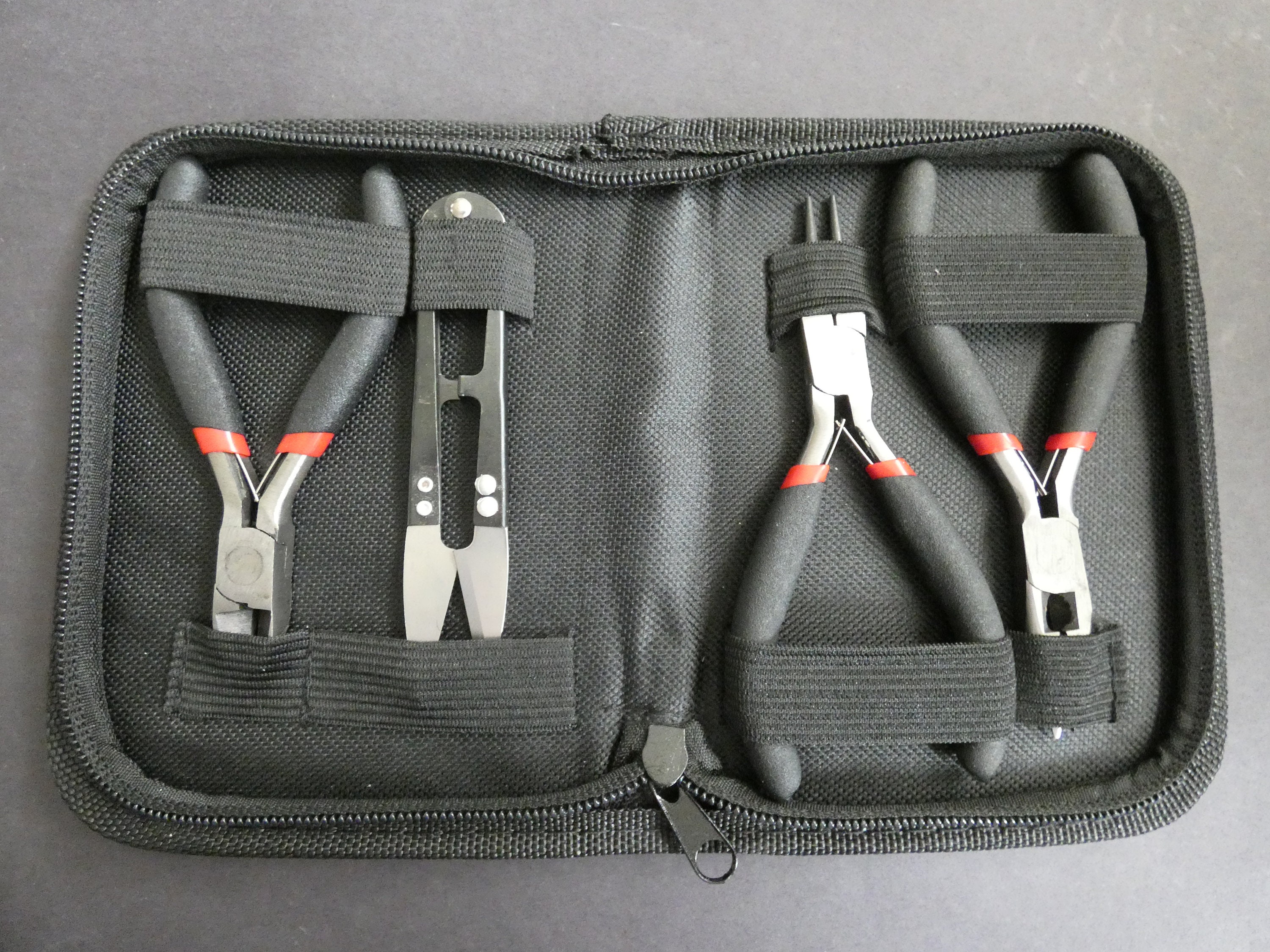 4 Pack Of Steel Jewelry Making Tools With Case, Wire Cutters