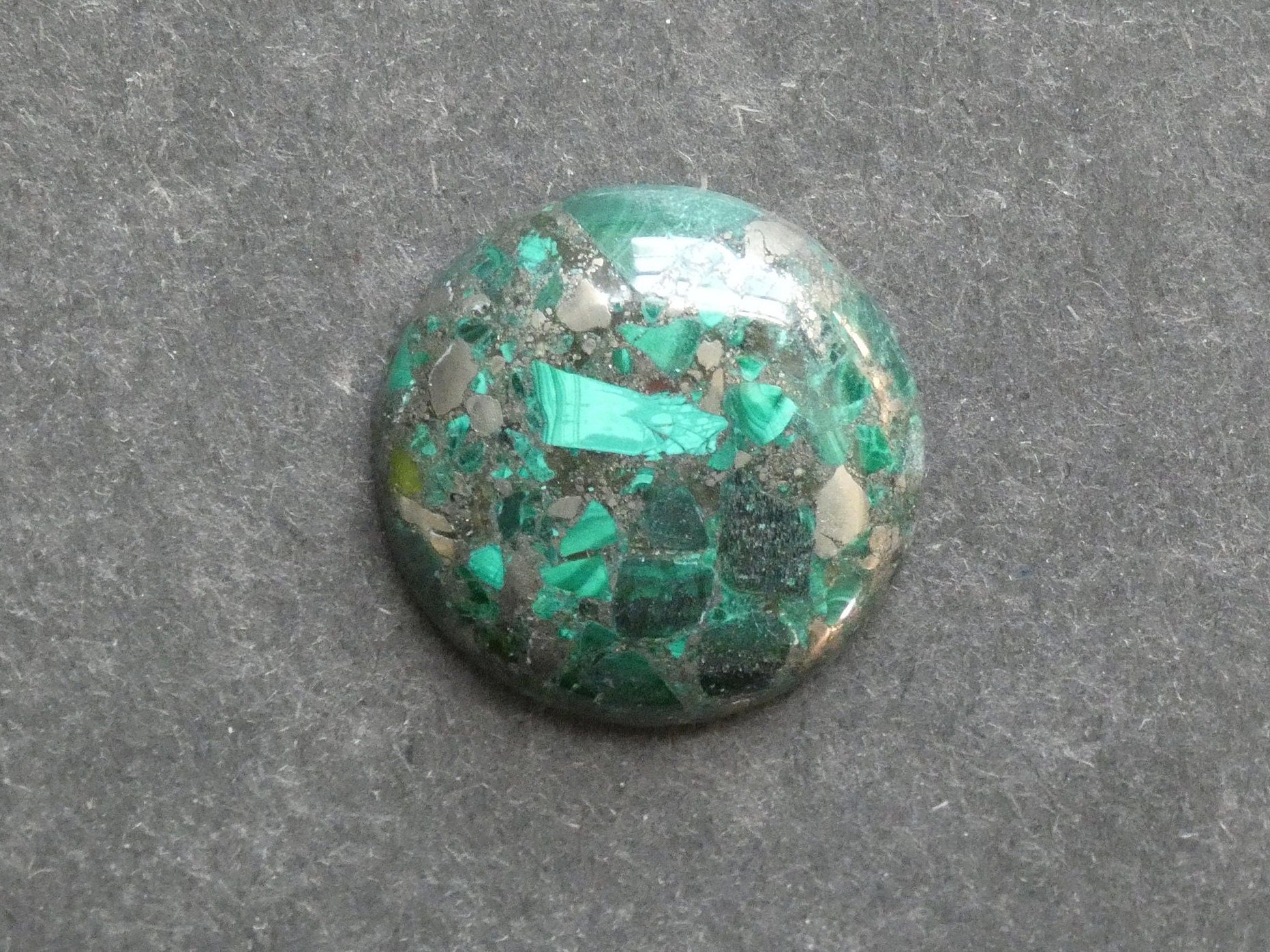 30mm Regalite Imperial Jasper Sea Sediment Jasper Cabochon Gemstone Cabochon Green Stone Dyed One of a Kind Only One Available