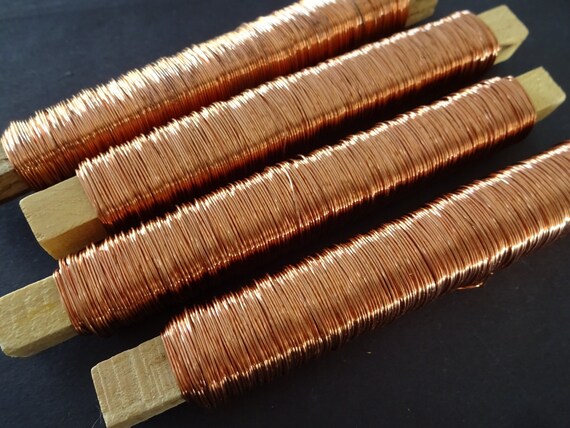 50 Meters of .5mm Copper Colored Iron Jewelry Wire, .5mm Diameter, 160 Ft  Beading Wire, Copper Colored Metal Wire, Jewelry Making, Wire Lot 