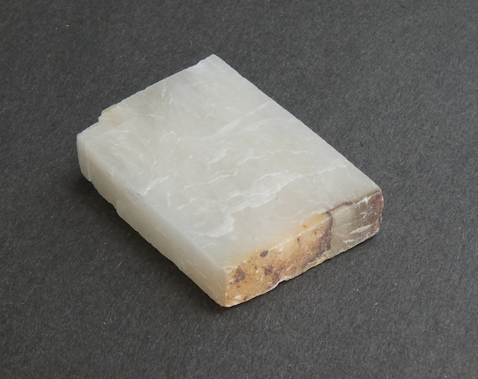 61x43x14mm Natural Calcite Slice, Large One of a Kind Calcite Slice, As Pictured Natural Calcite, Unique Calcite, Moroccan Calcite Slab