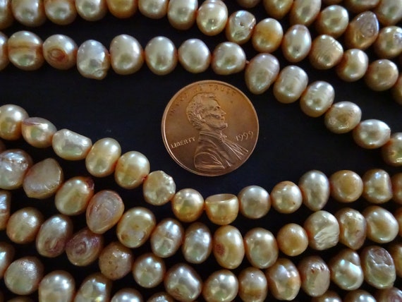 Flat sided pearl beads sale