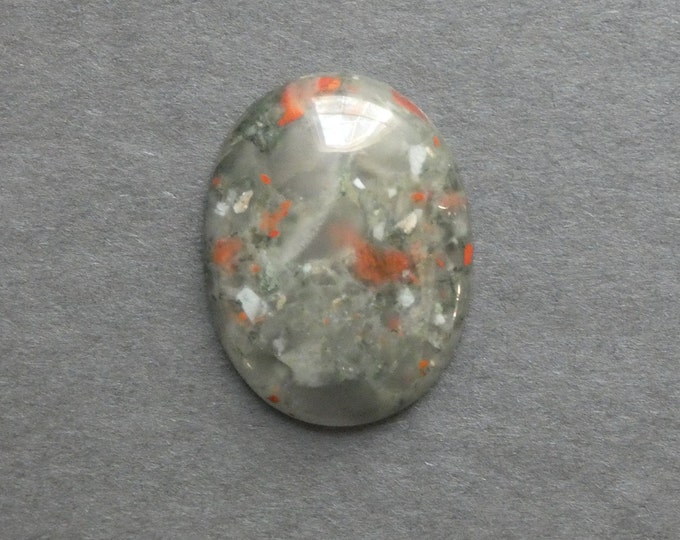 40x30x8mm Natural Bloodstone Cabochon, Large Oval, One of a Kind, As Seen in Image, Only One Available, Gemstone Cabochon, Unique Cab