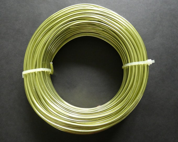 25 Meters Of 3mm Green Yellow  Jewelry Wire, 3mm Diameter, 500 Grams Of Beading Wire, Green Metal Wire For Jewelry Making & Wire Wrapping